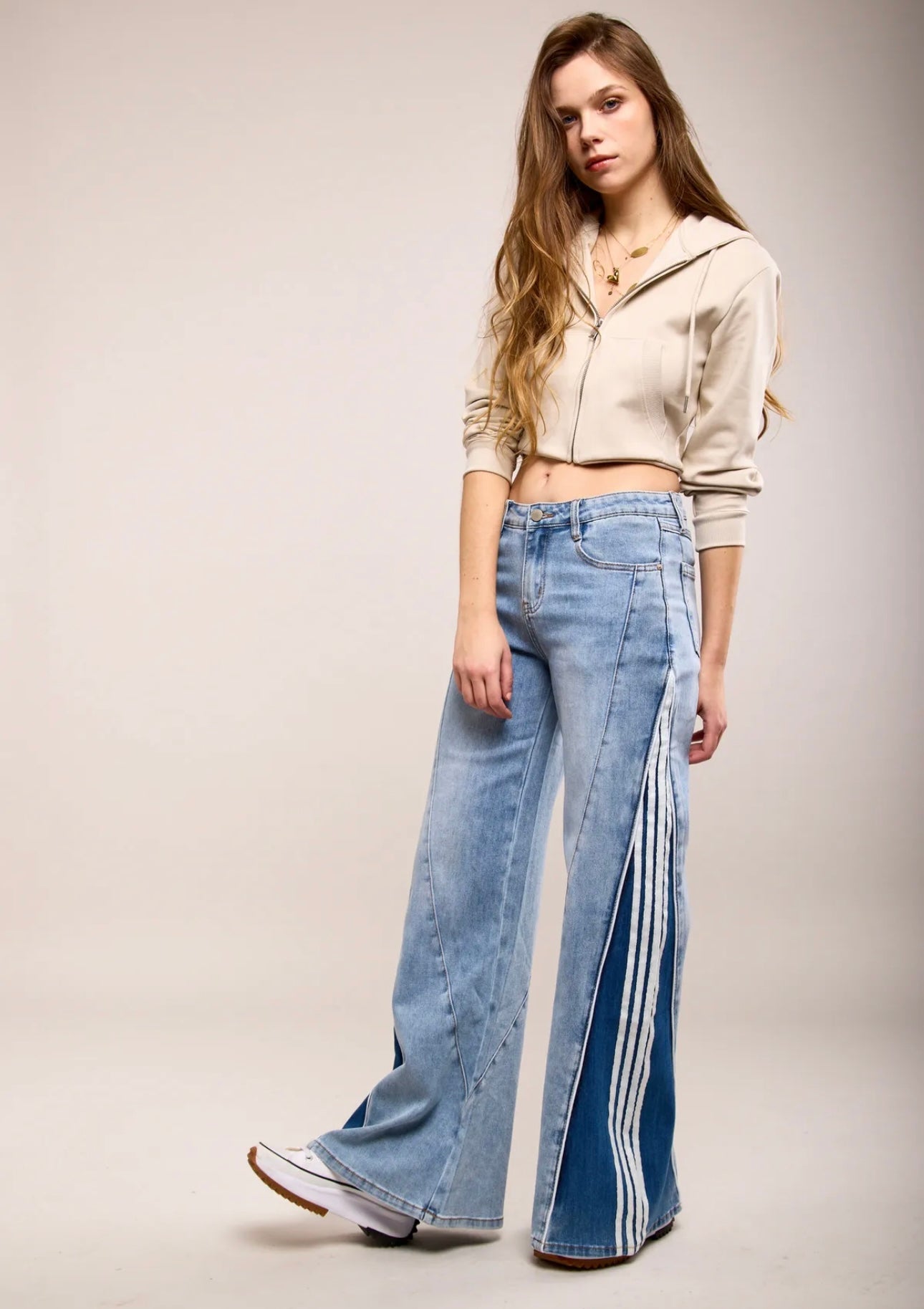 Toxik wide leg 4stripe jeans