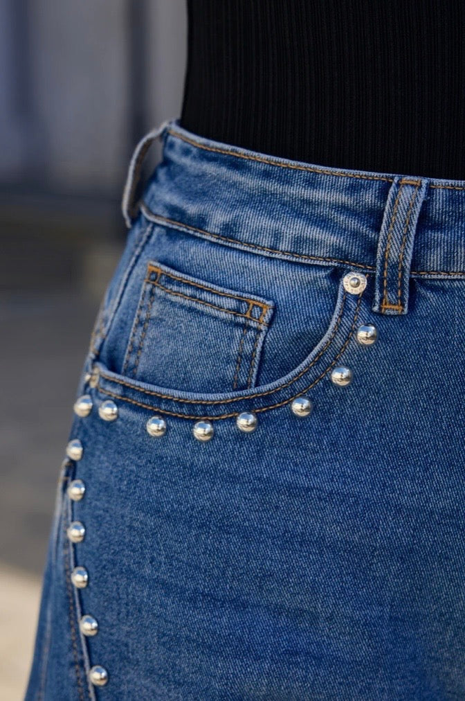 Barrel Jeans studs blauw