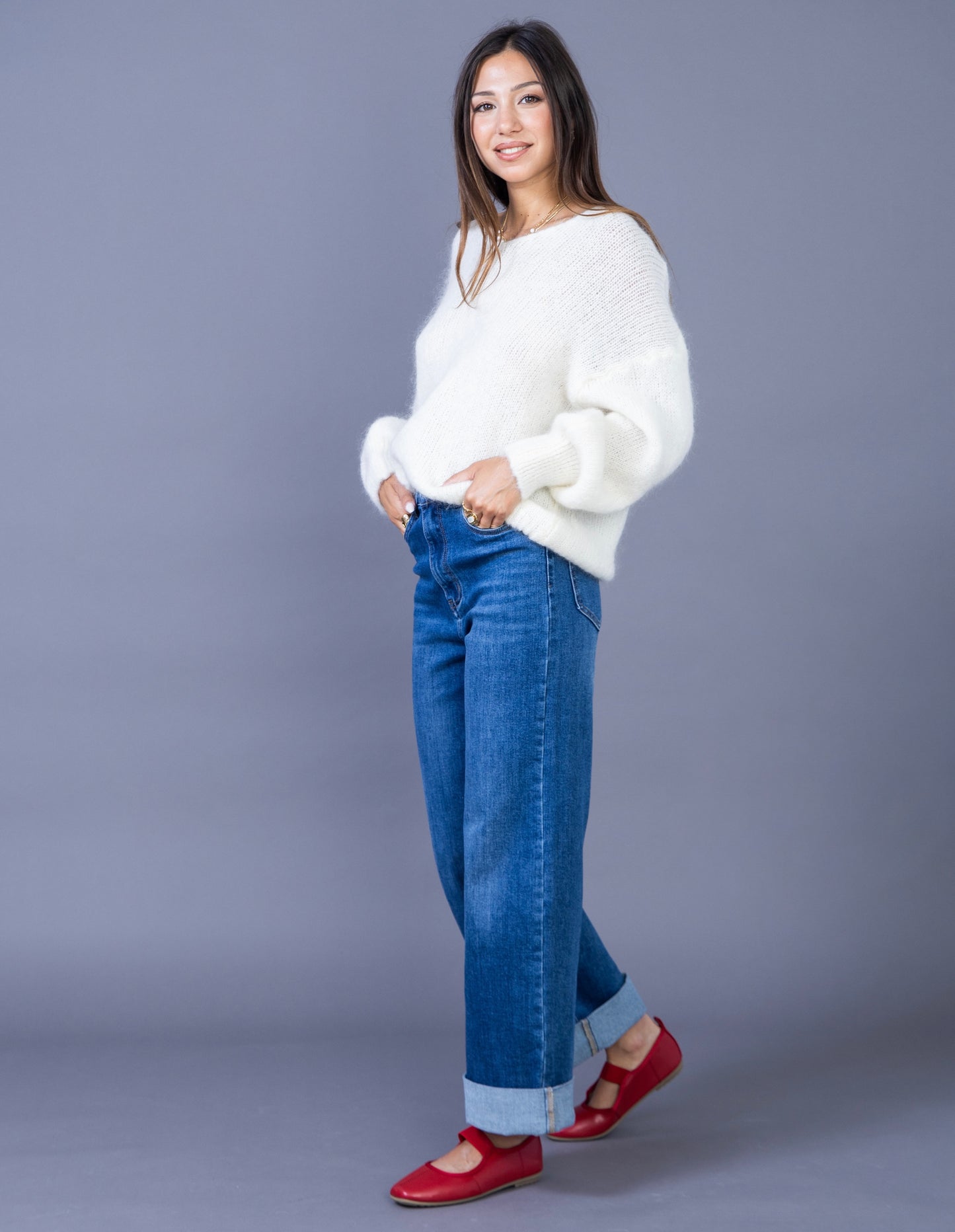 Ana & Lucy straight leg jeans dark blue