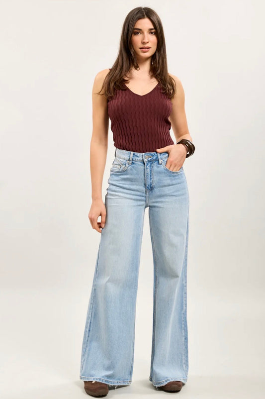 Toxik - Wide leg jeans 95 blue
