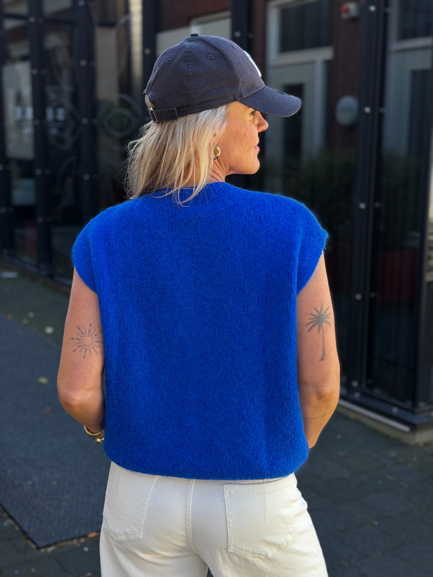 Kobalt knitted Gillet