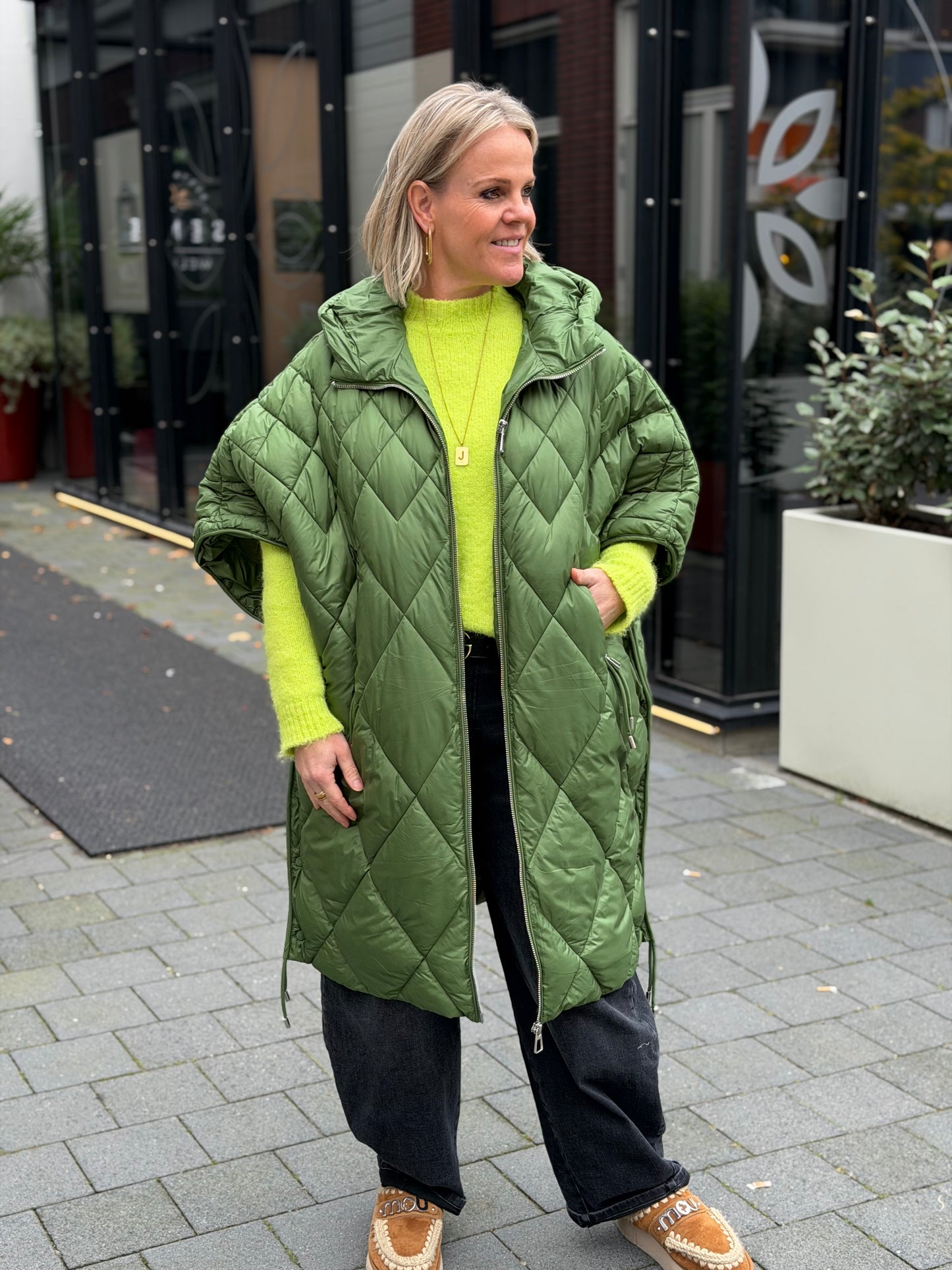 Neon groene trui Mya