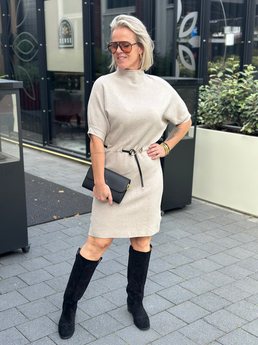 Knitted Dress Violet ecru