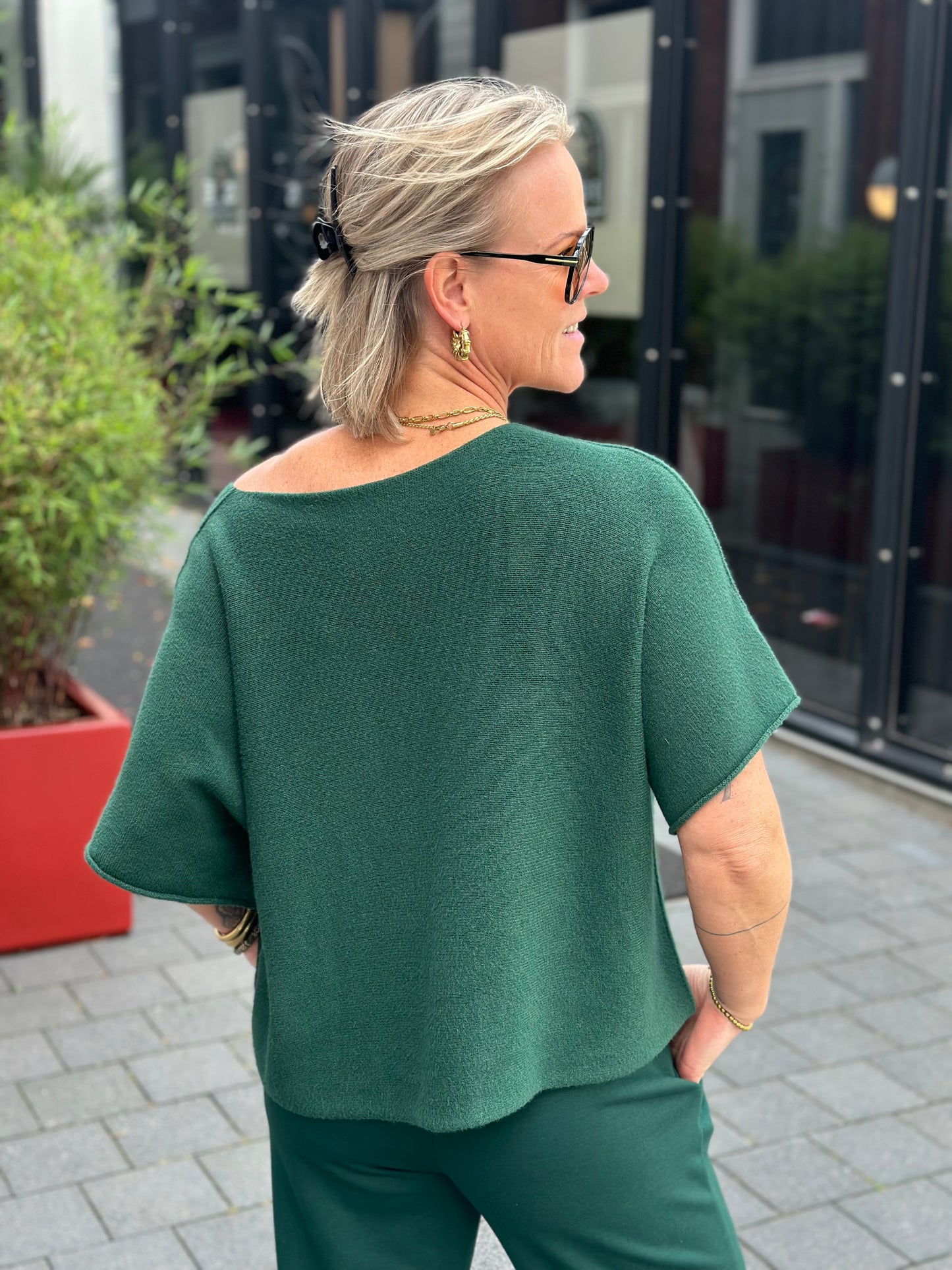 Comfy trui Ilja flessen groen