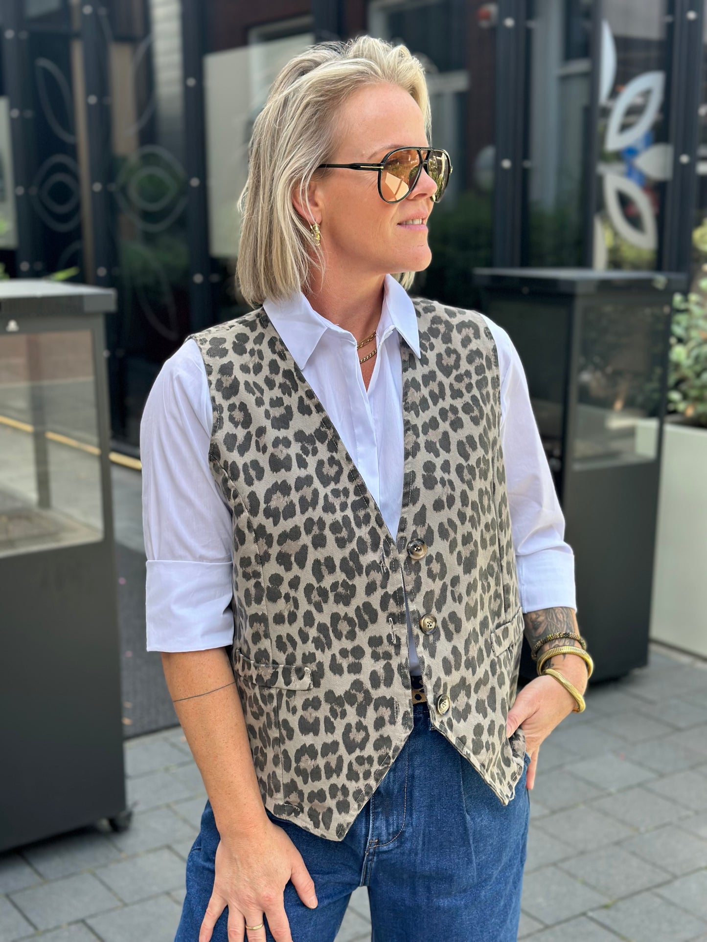 Leopard denim Gillet