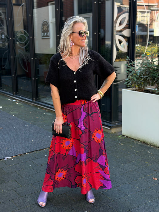 Lange viscose rok Lisa