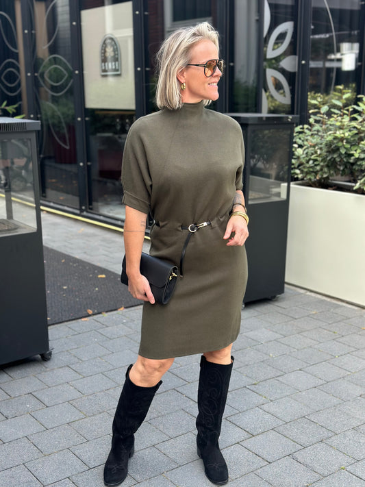 Knitted Dress Violet khaki
