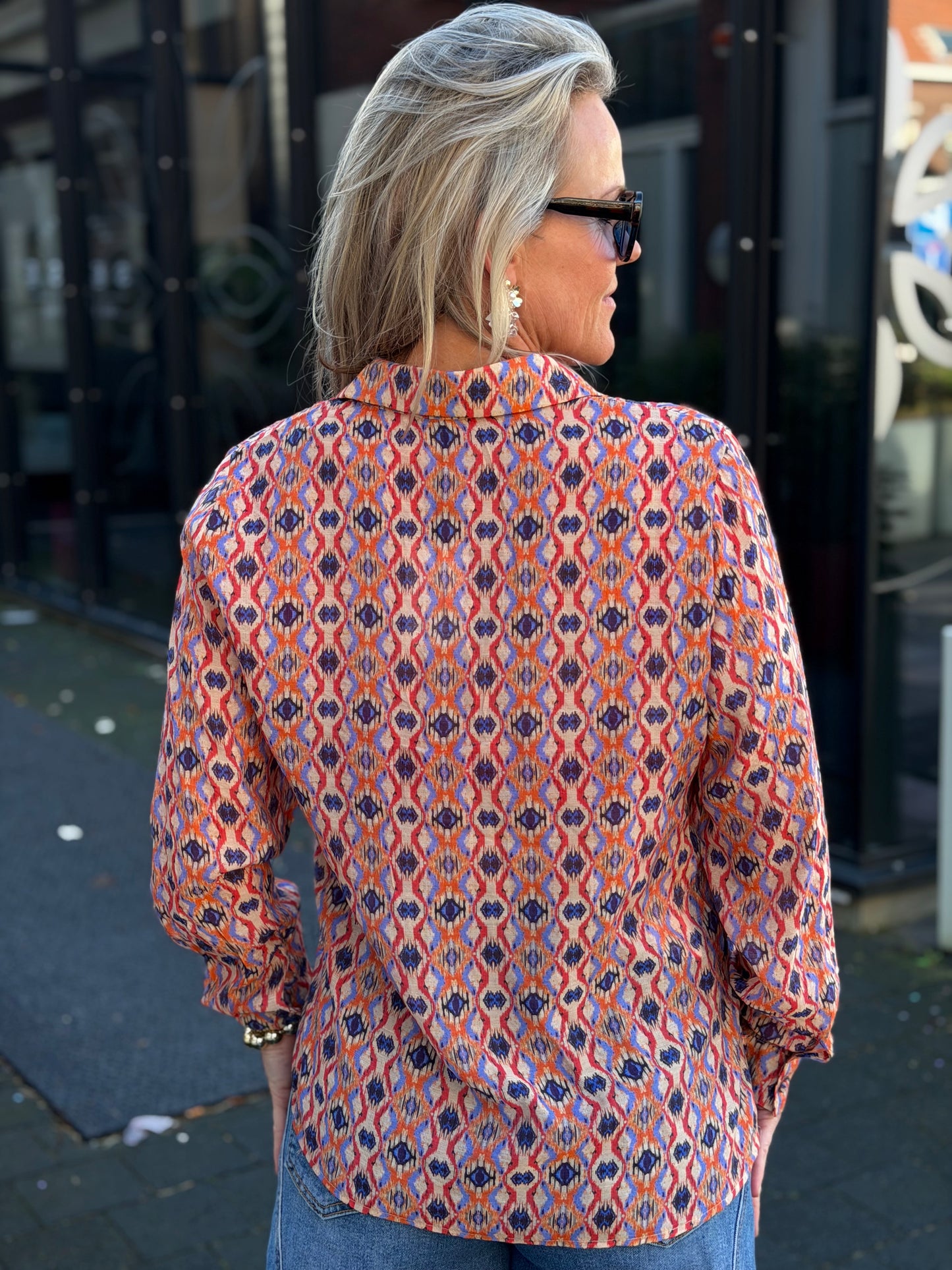 Viscose blouse oranges