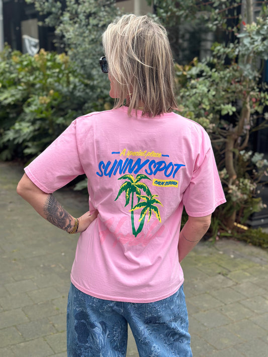 T-shirt Honolulu roze