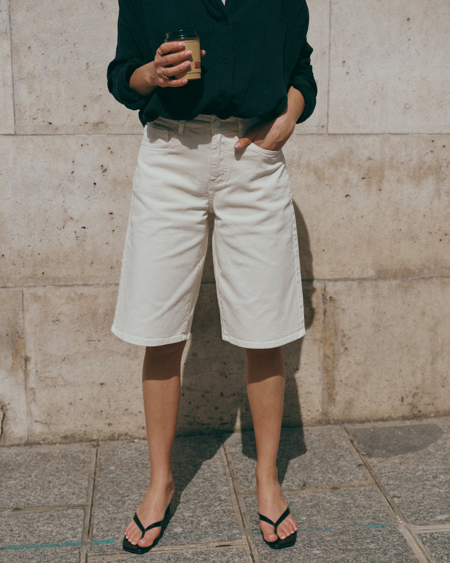 Denim Bermuda ecru