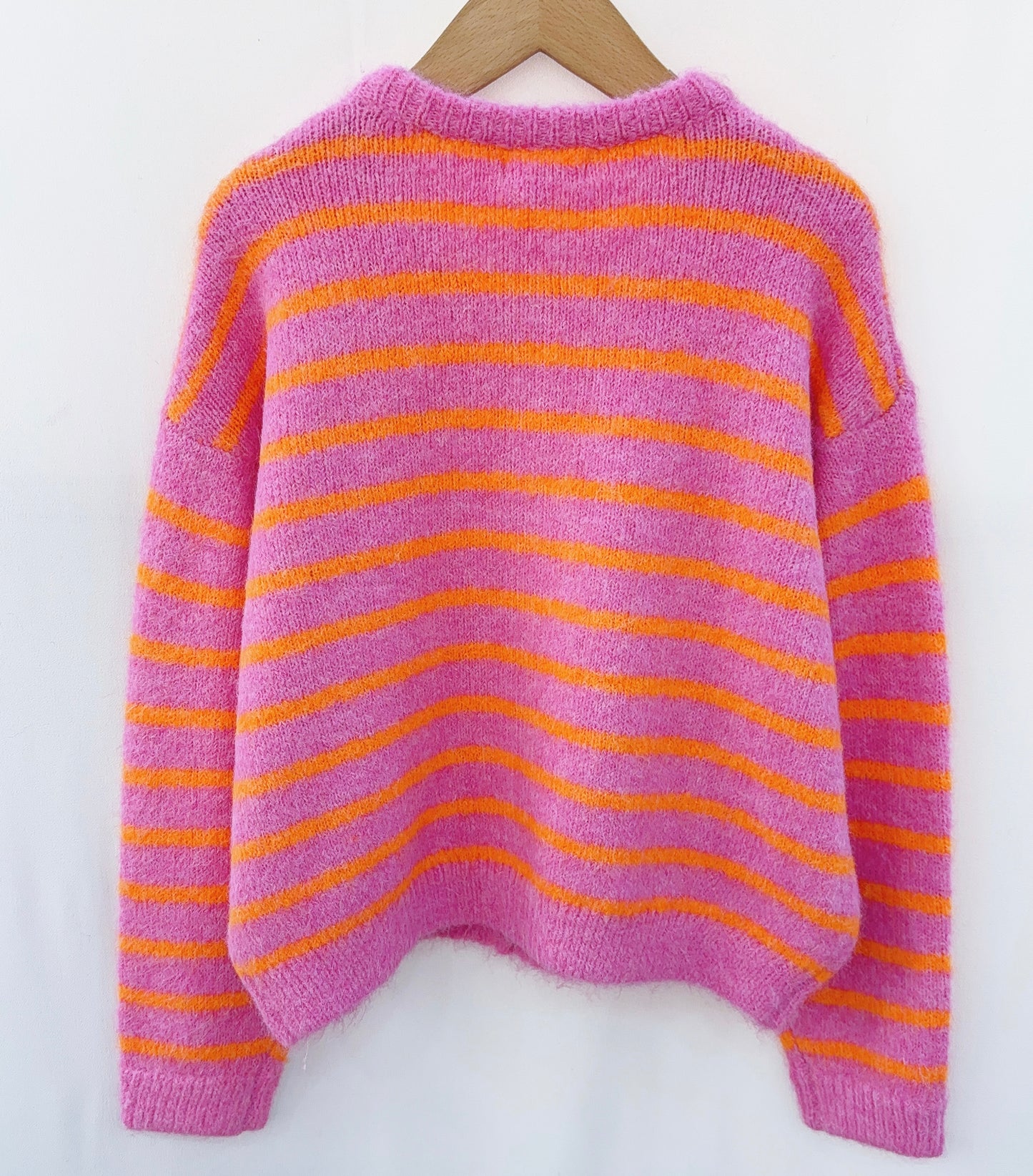 Cardigan Stripe pink Orange