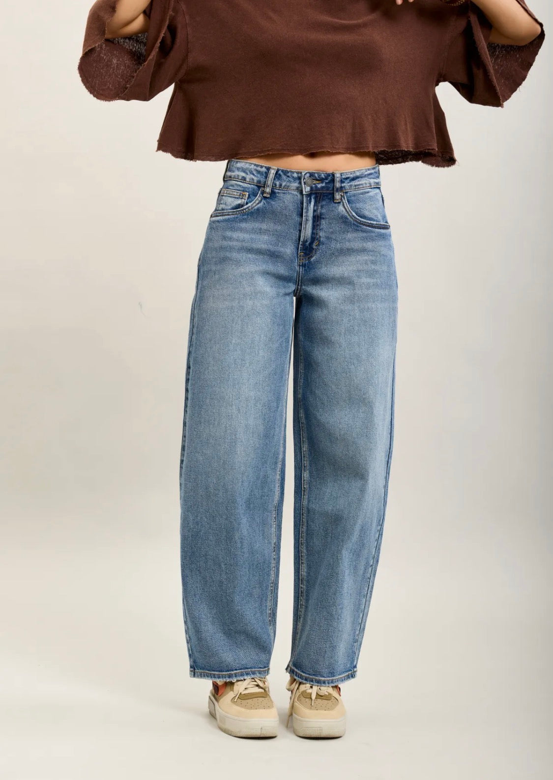 Toxik- Barrel Jeans mid blue