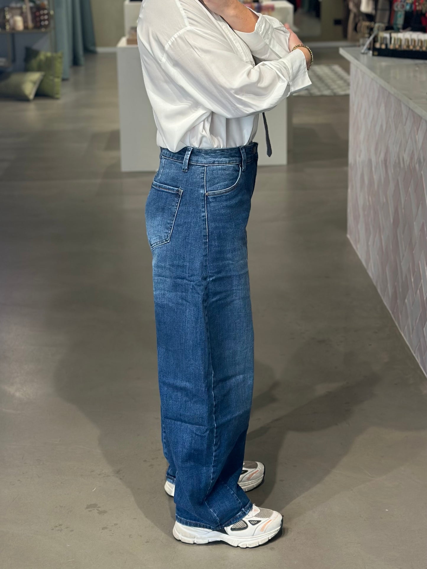 Ana & Lucy Barrel Loose Jeans dark blue