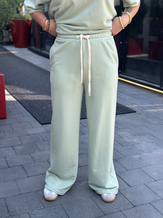 Sweater broek mint