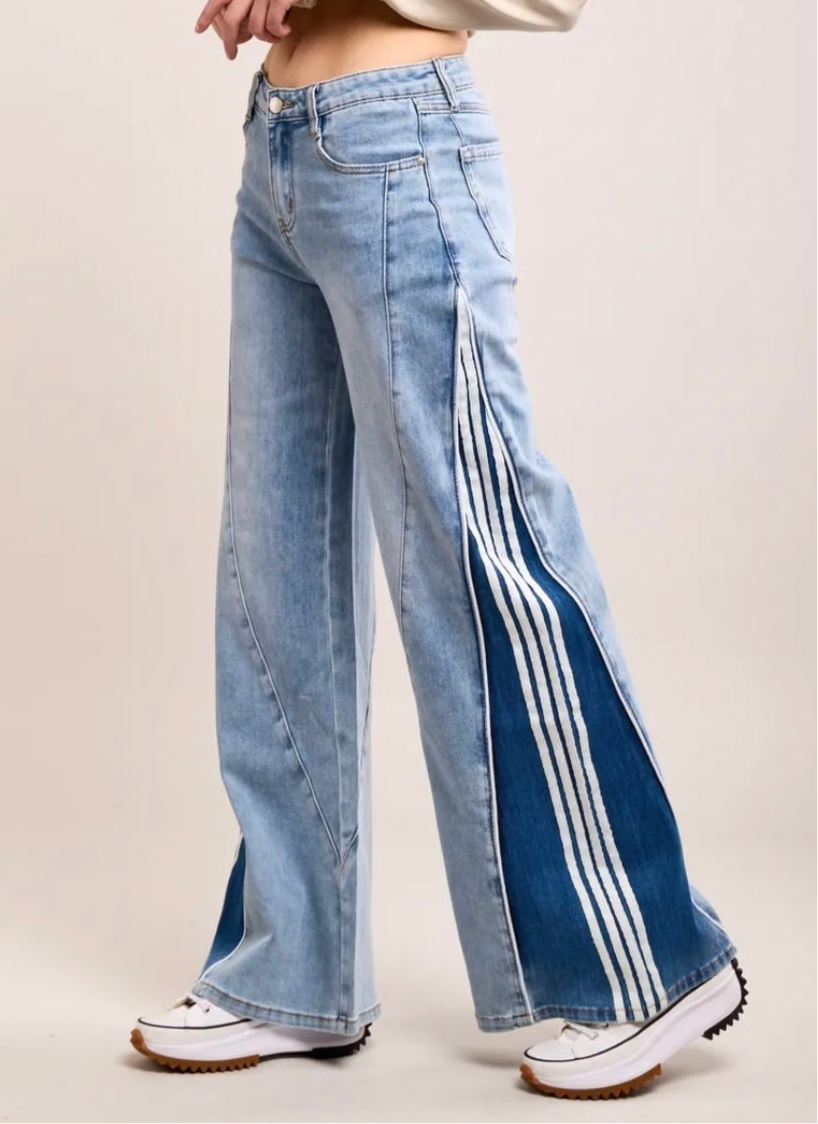 Toxik wide leg 4stripe jeans