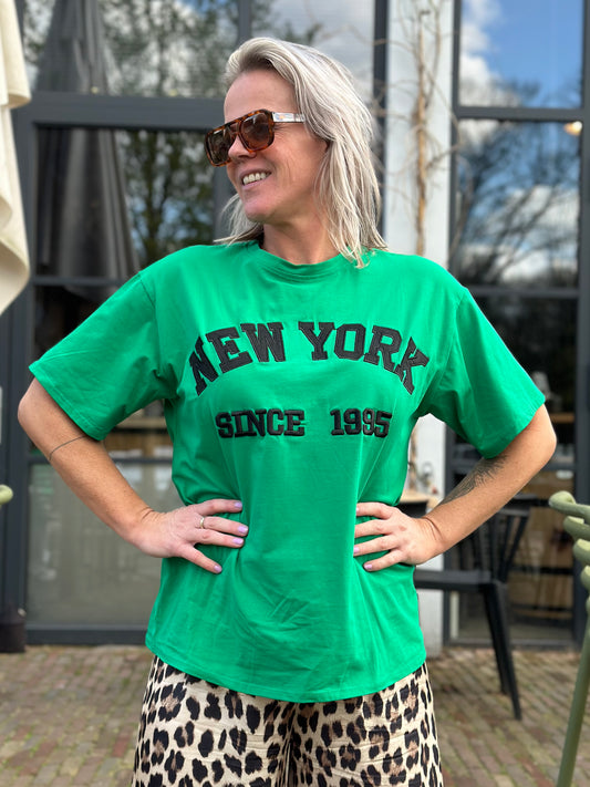 T-shirt NewYork groen