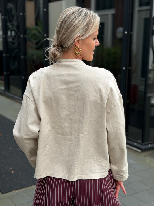 militair jacket ecru