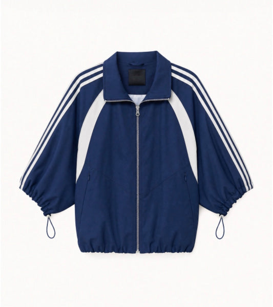 Retro sportjacket blauw