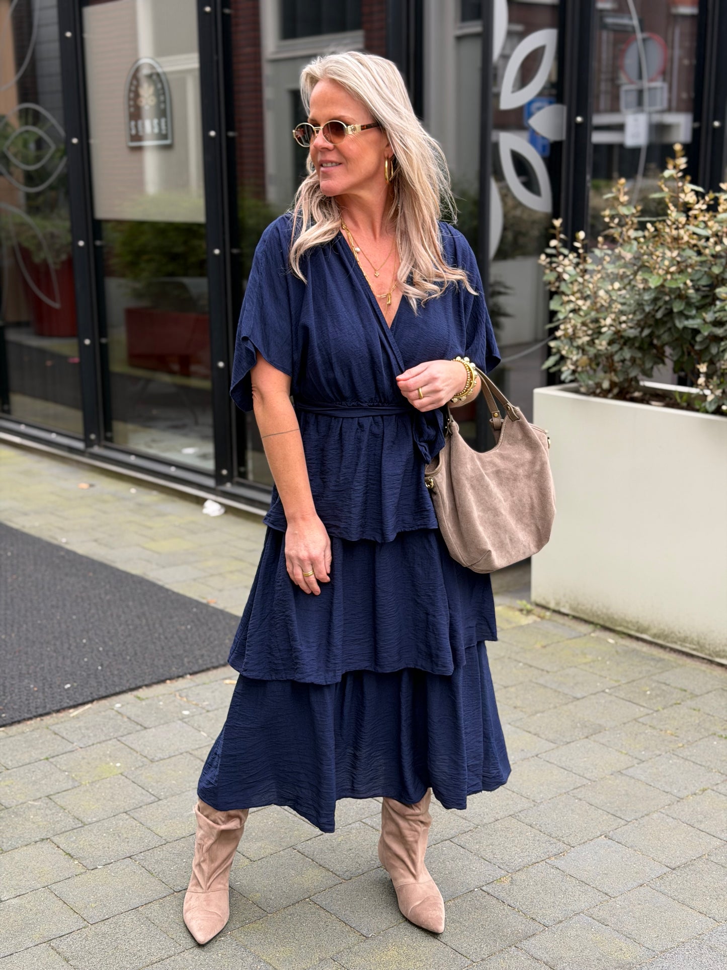Victoria Dress Navy