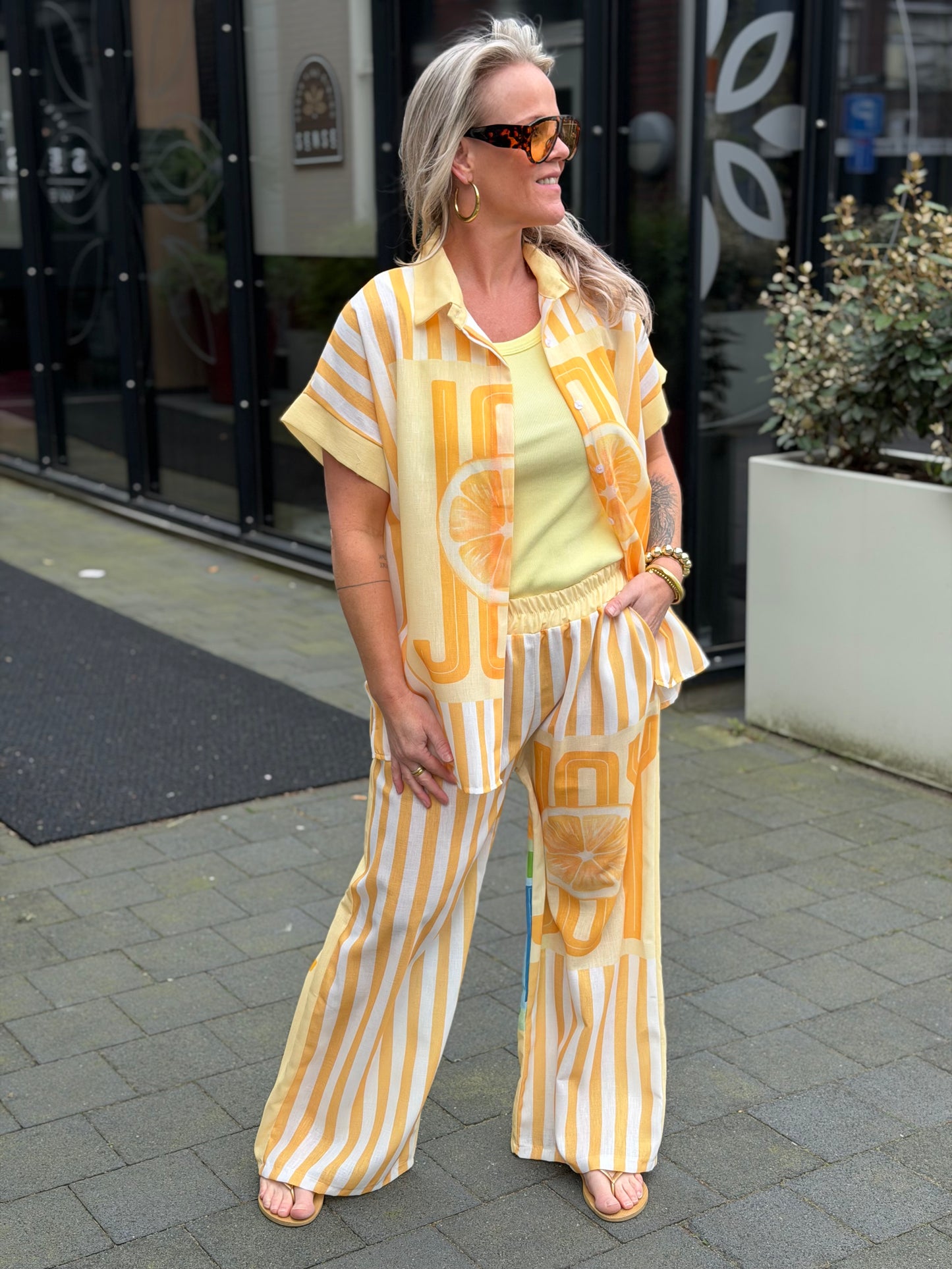 Tweedelige set Luisa yellow