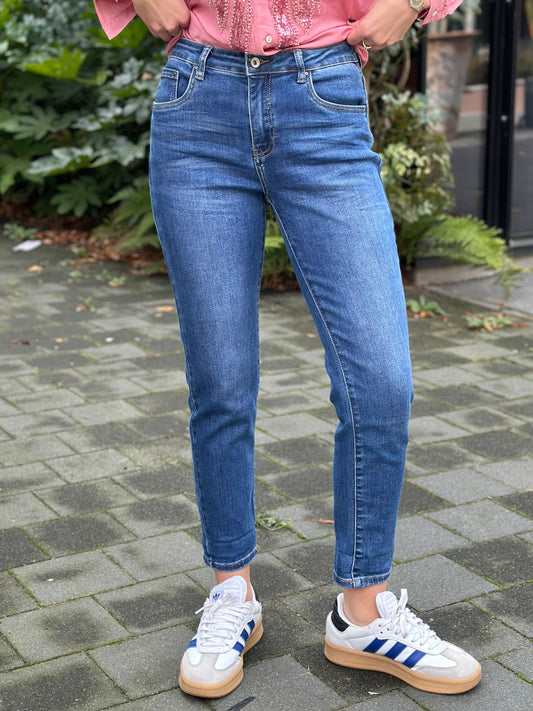 Boyfriend jeans donker blauw