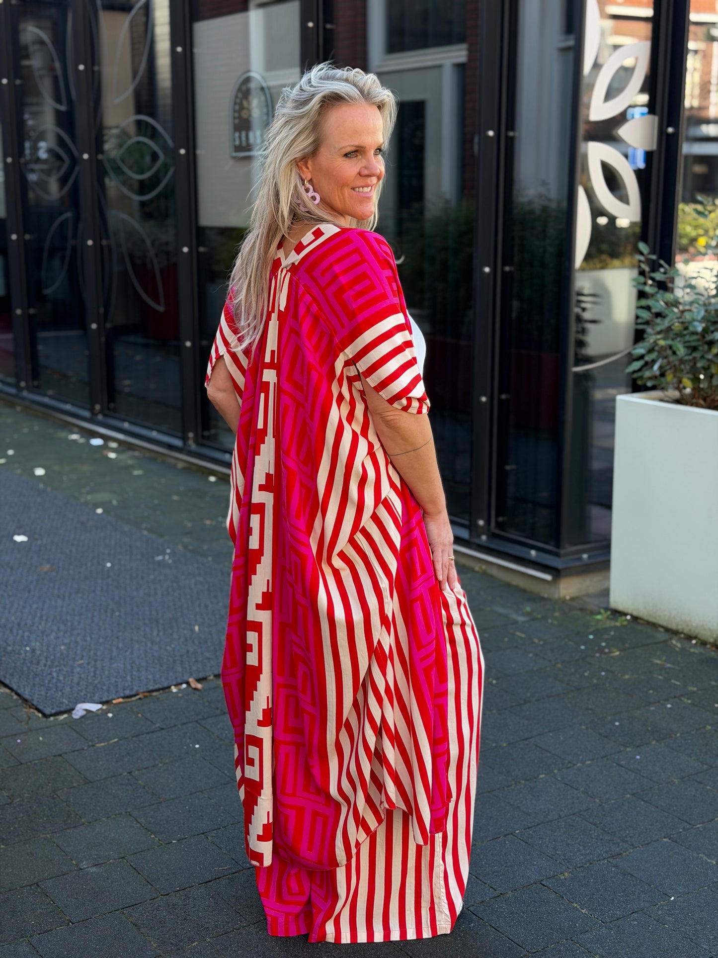 Broek gold & Silver LOUPINA fuchsia