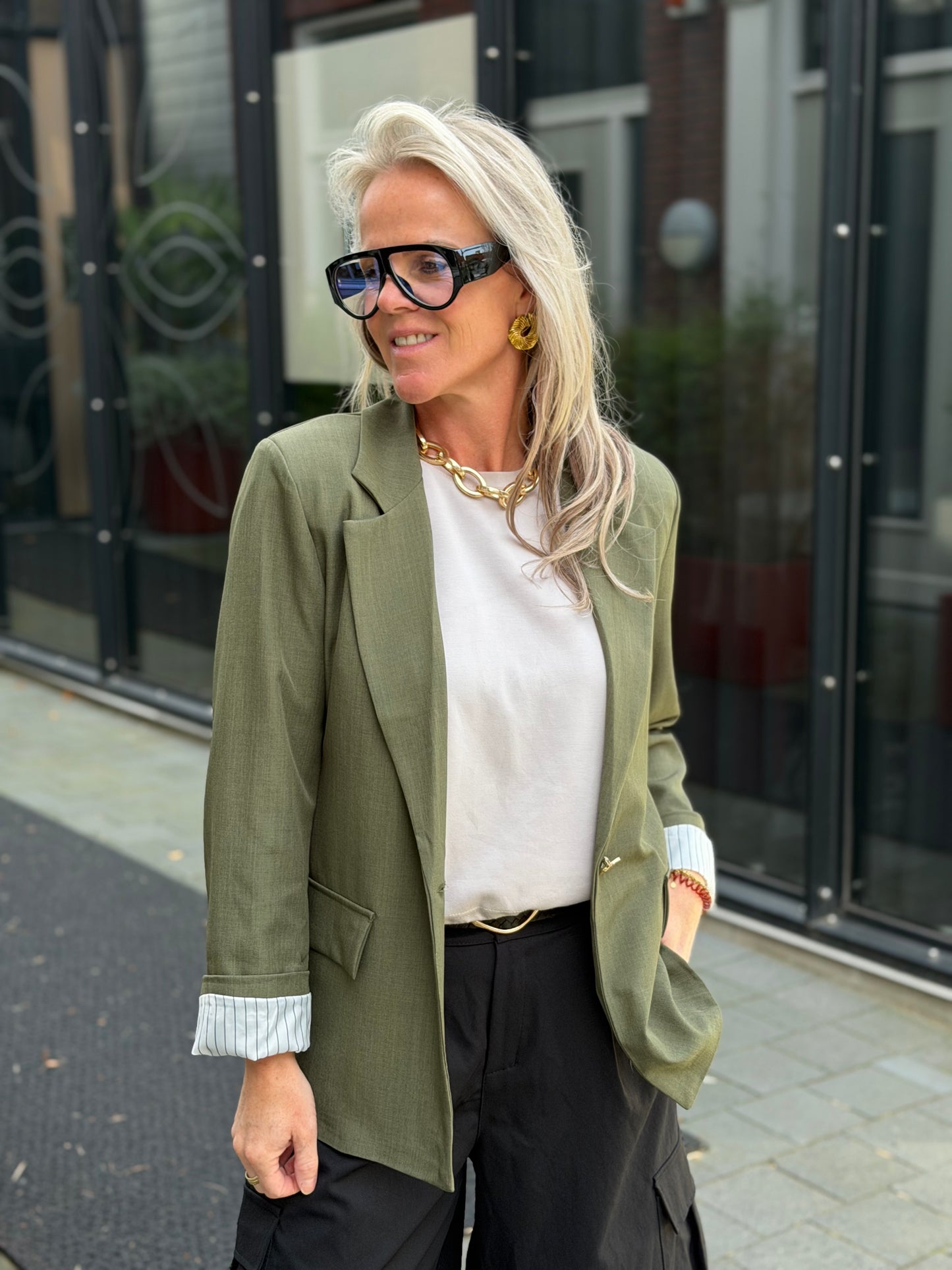 Khaki blazer