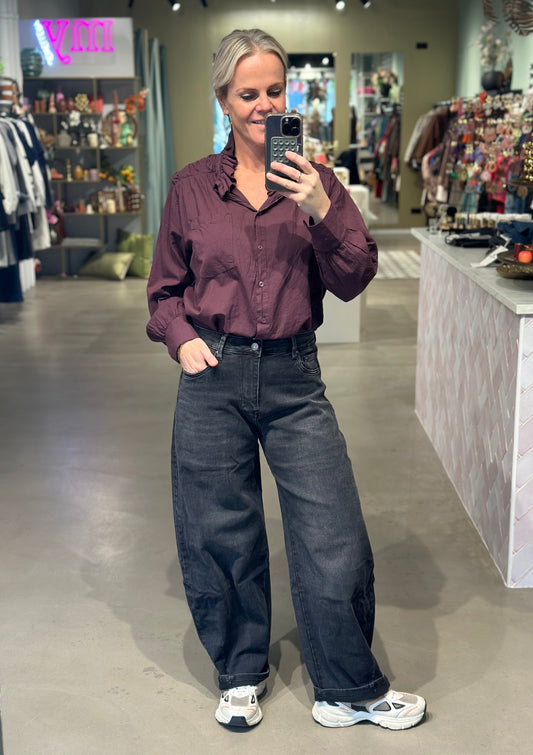 Ana & Lucy Barrel Loose Jeans dark grey