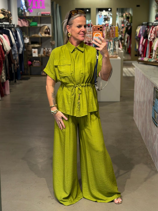 Co-ord set Kim mos groen