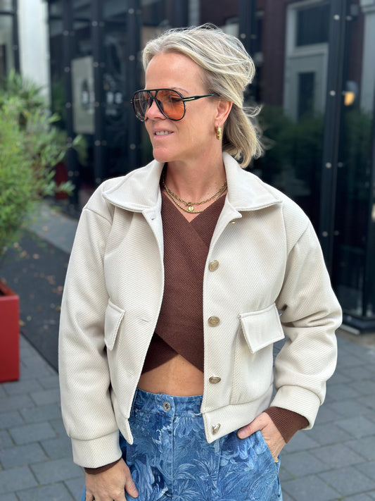 Piloten jacket ecru