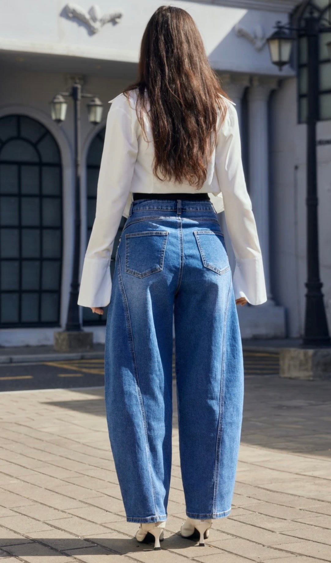 Barrel Jeans studs blauw