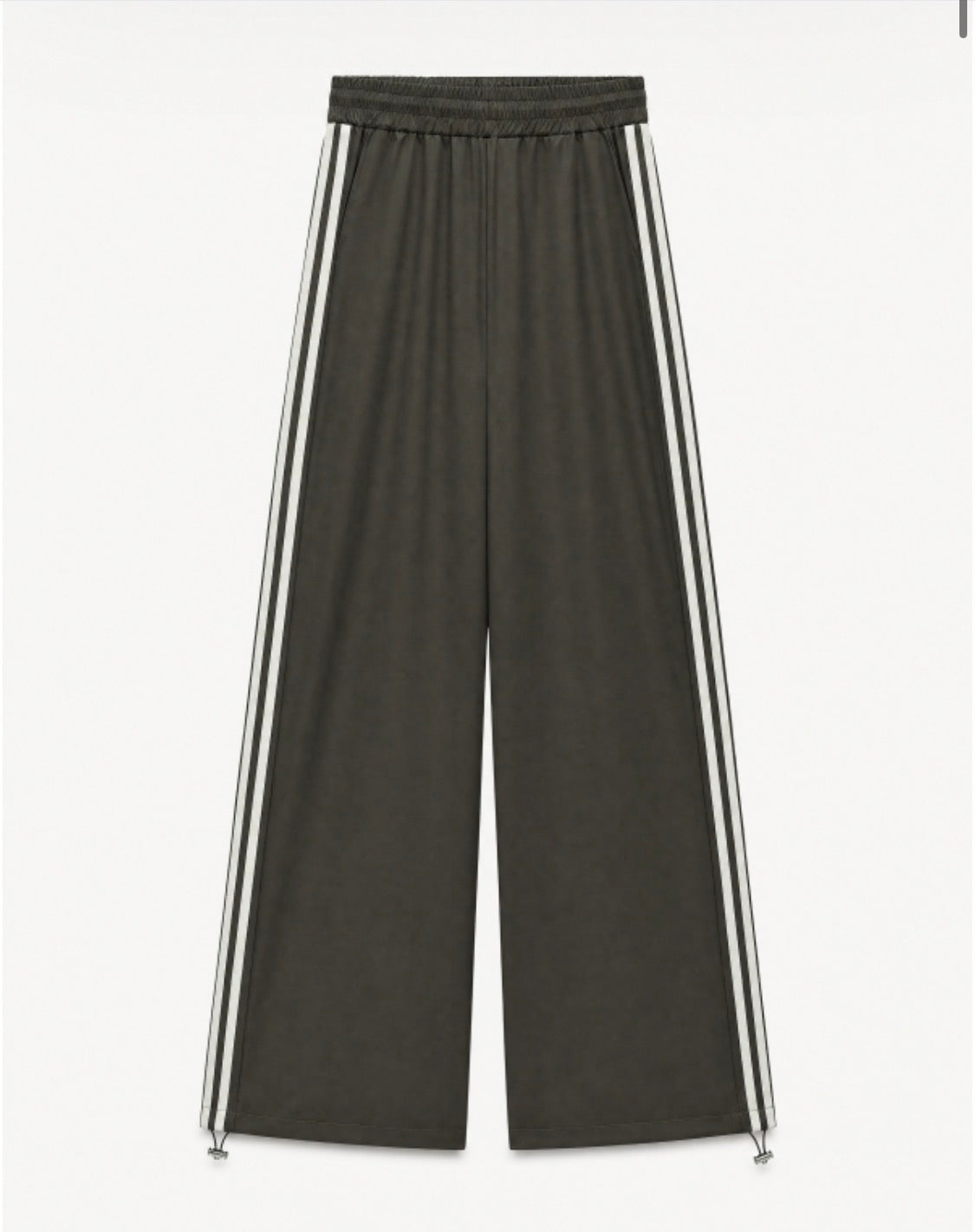 Retro trainingsbroek khaki groen