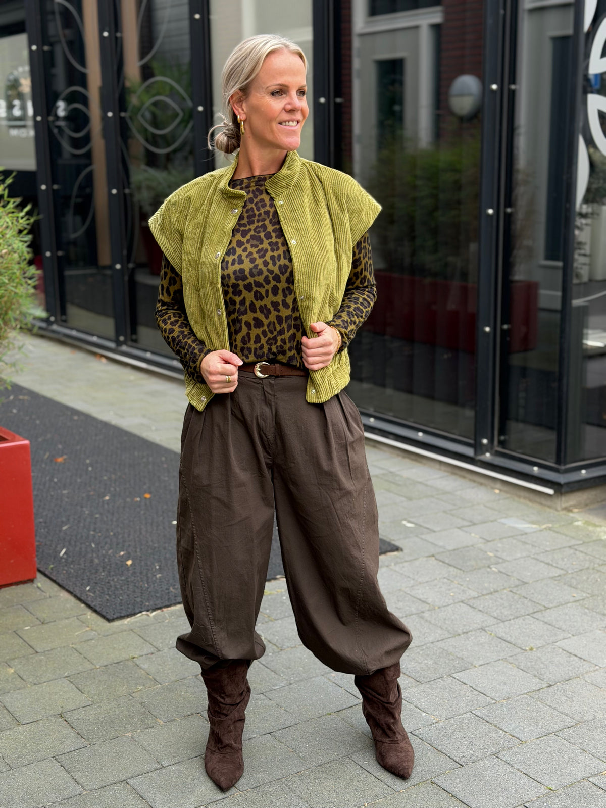 Leopard longsleeve green