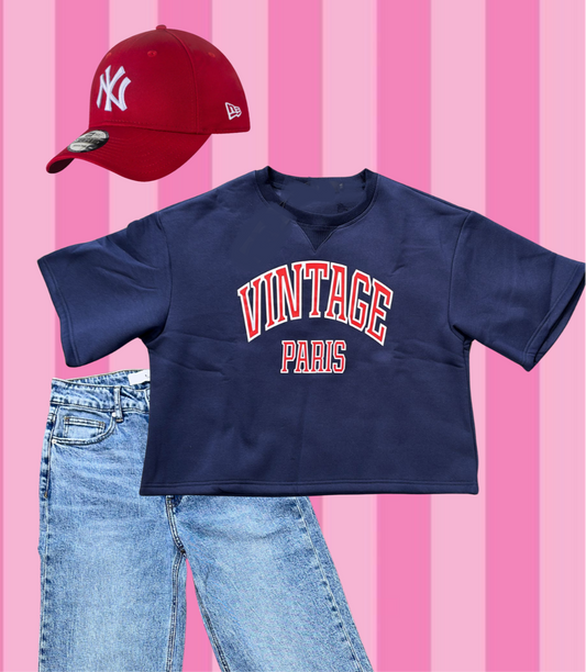 Navy sweater vintage km