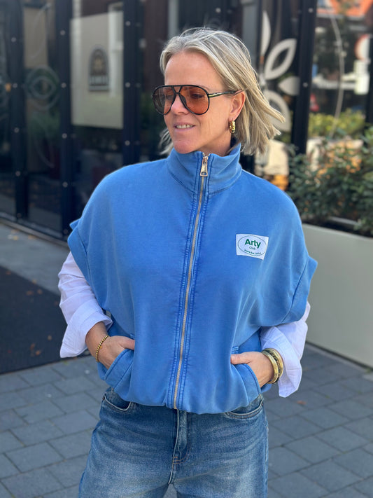 Sweat vest arty blue