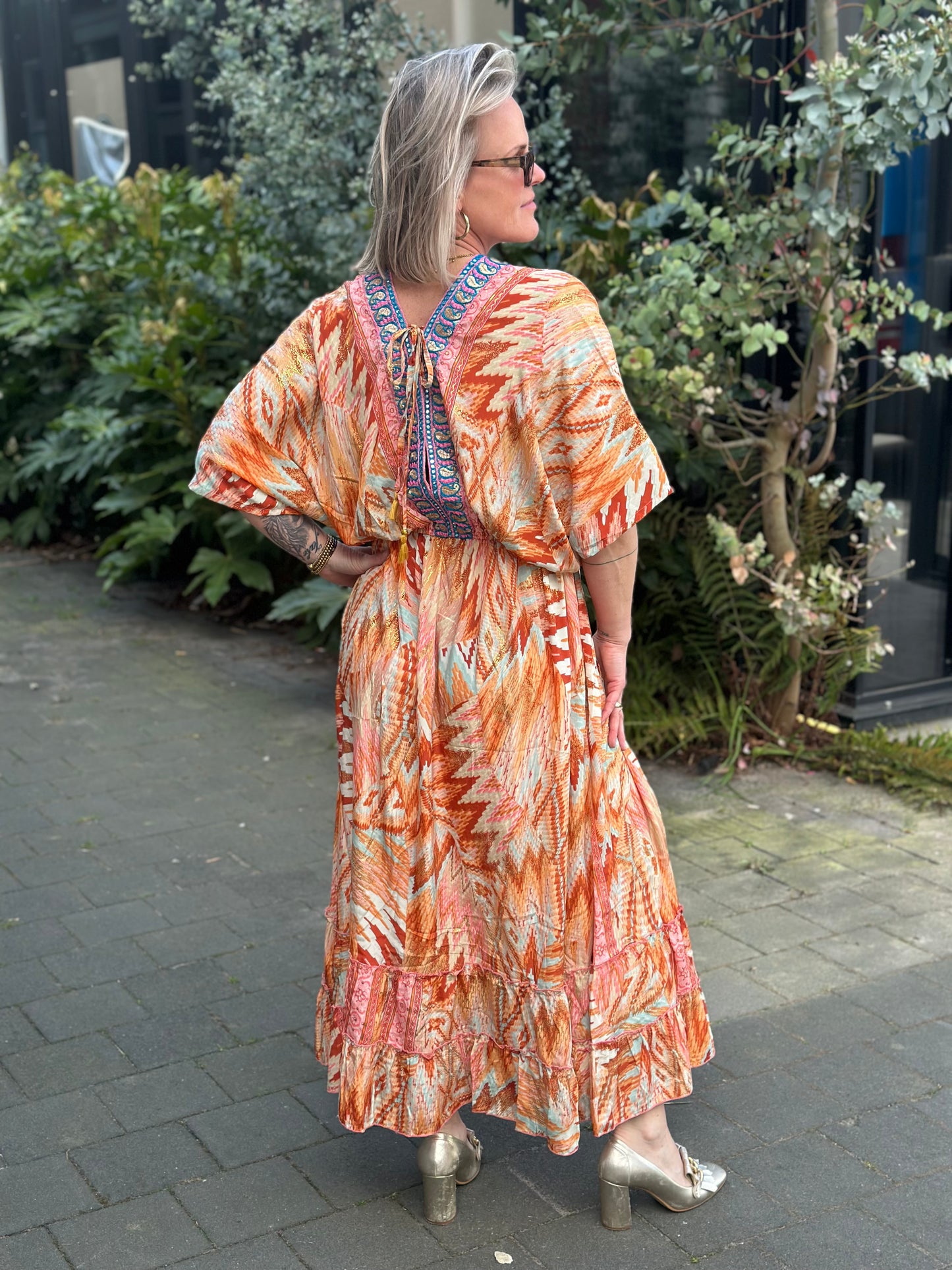 Ibiza Dress orange (grote cupmaat)