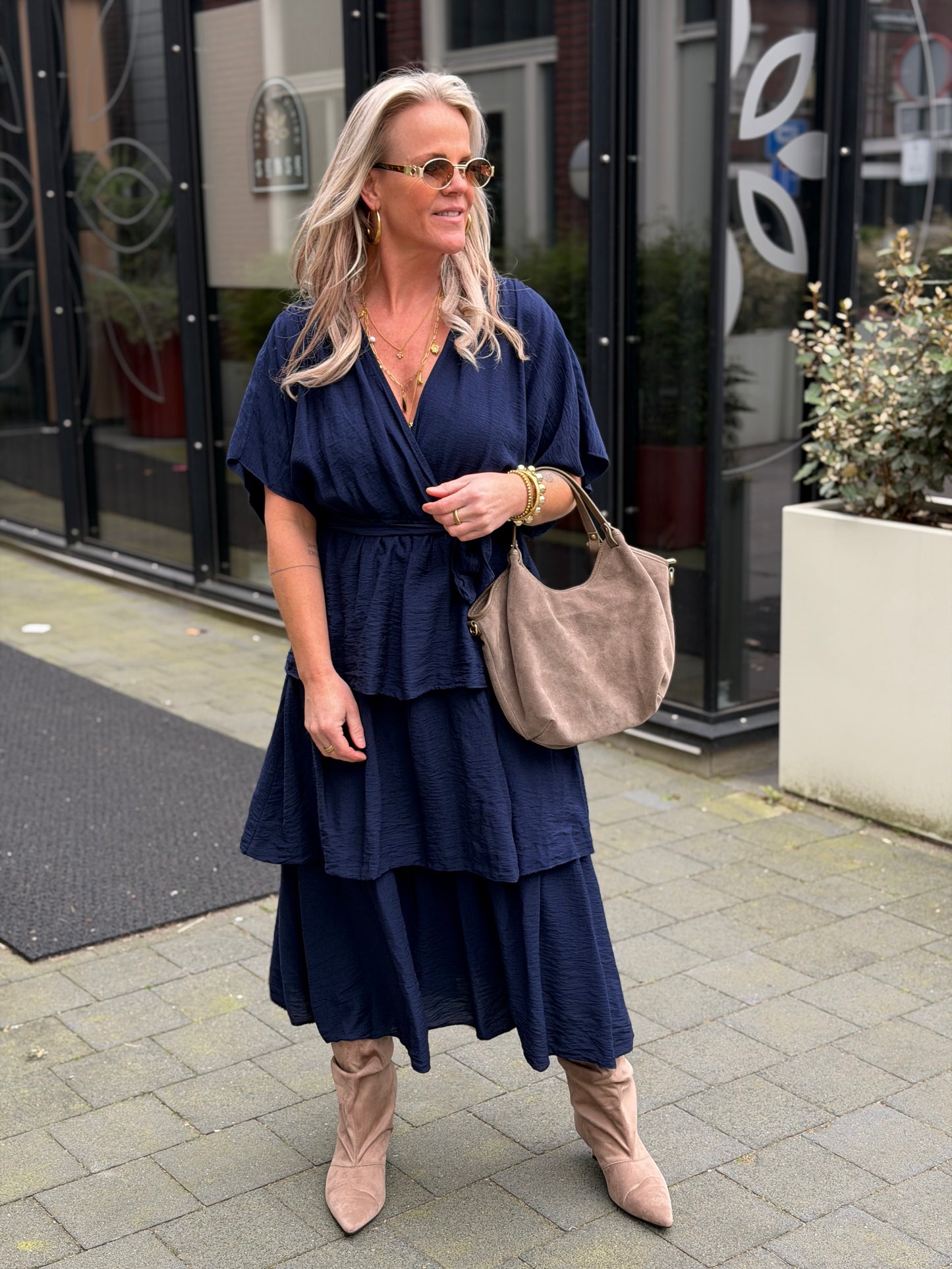 Victoria Dress Navy