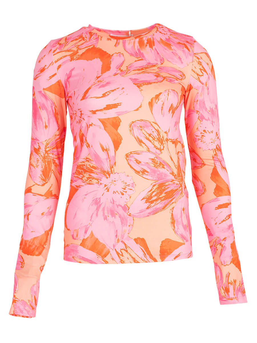 Longsleeve flower pink