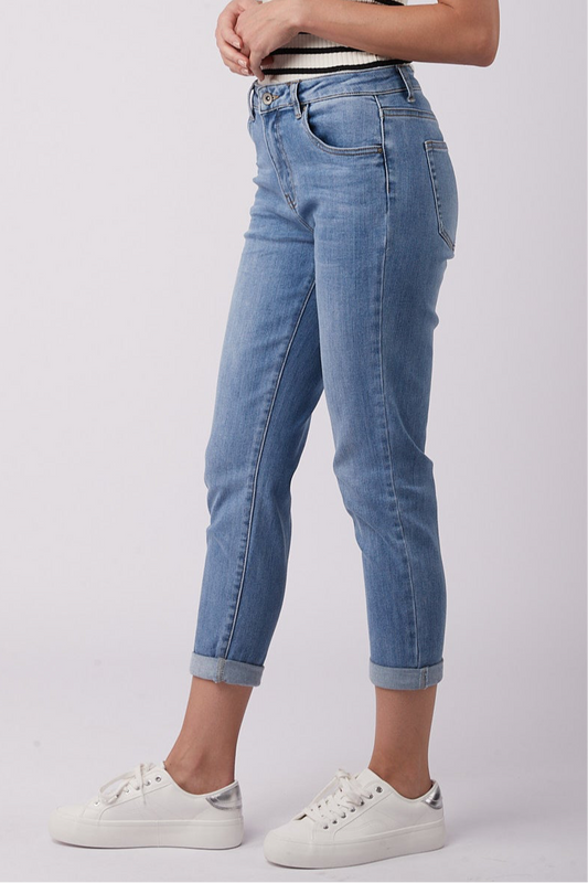 Boyfriend jeans mid blue