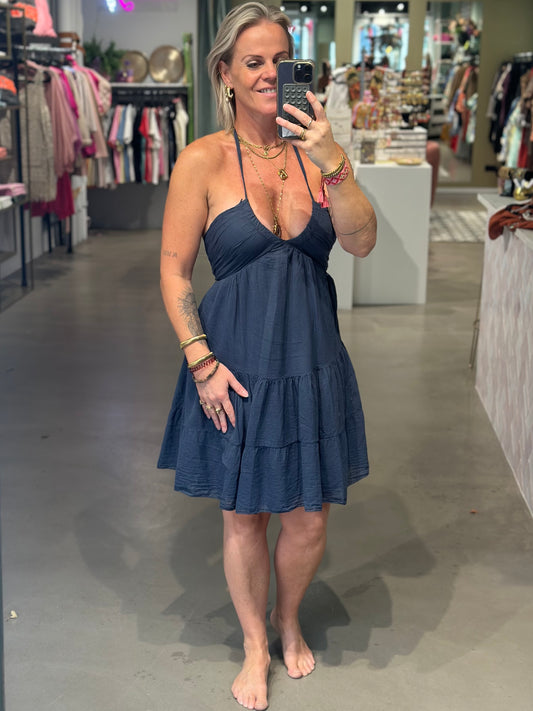 Lovely Dress kort navy