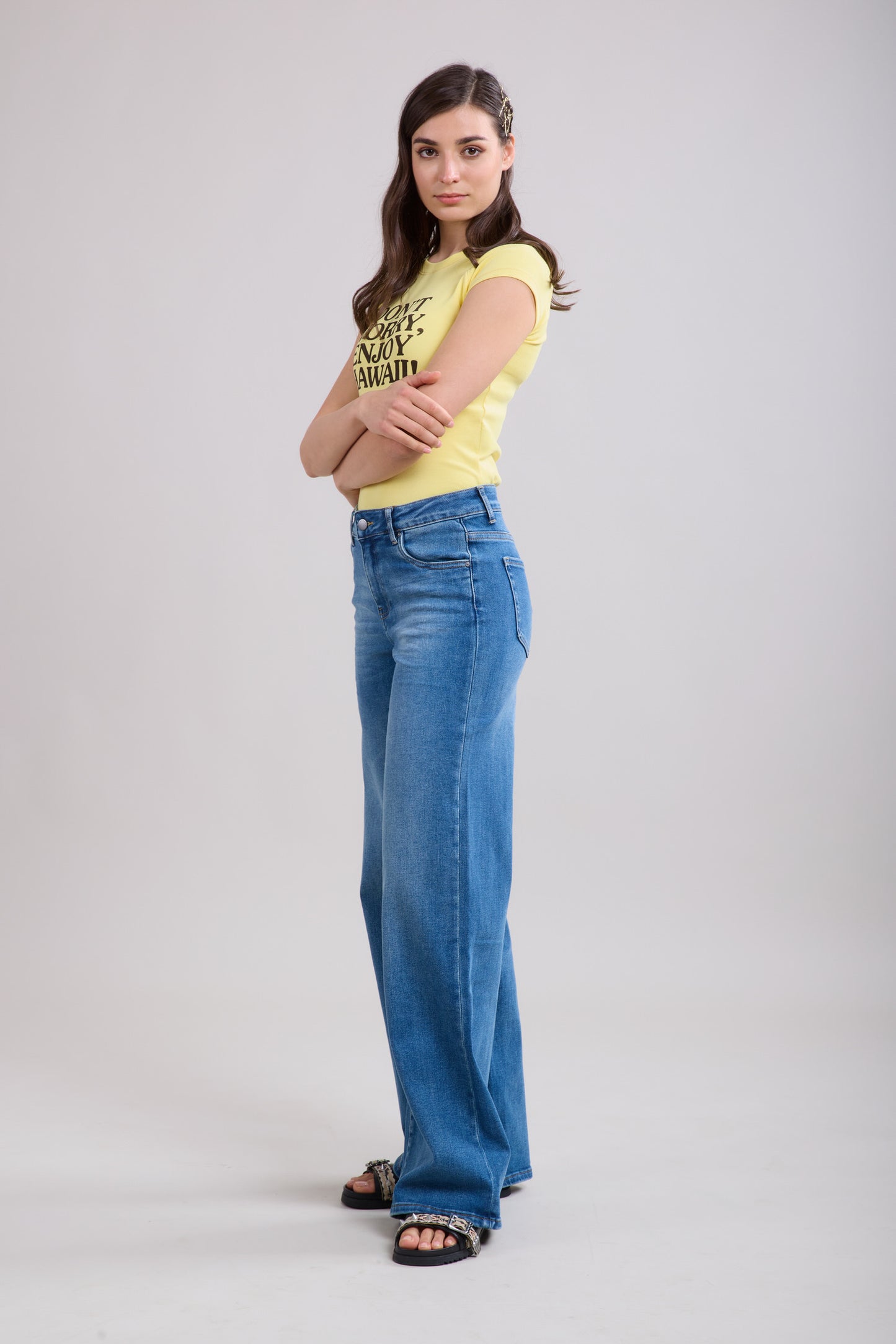 Toxik Wide leg jeans 85 dark blue