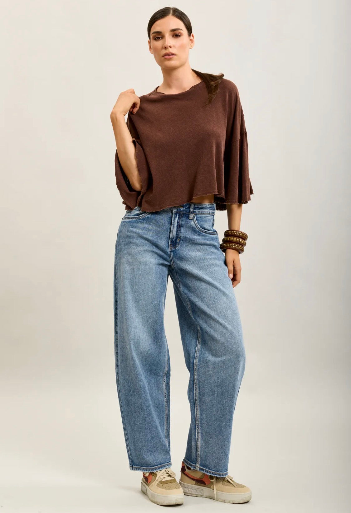 Toxik- Barrel Jeans mid blue