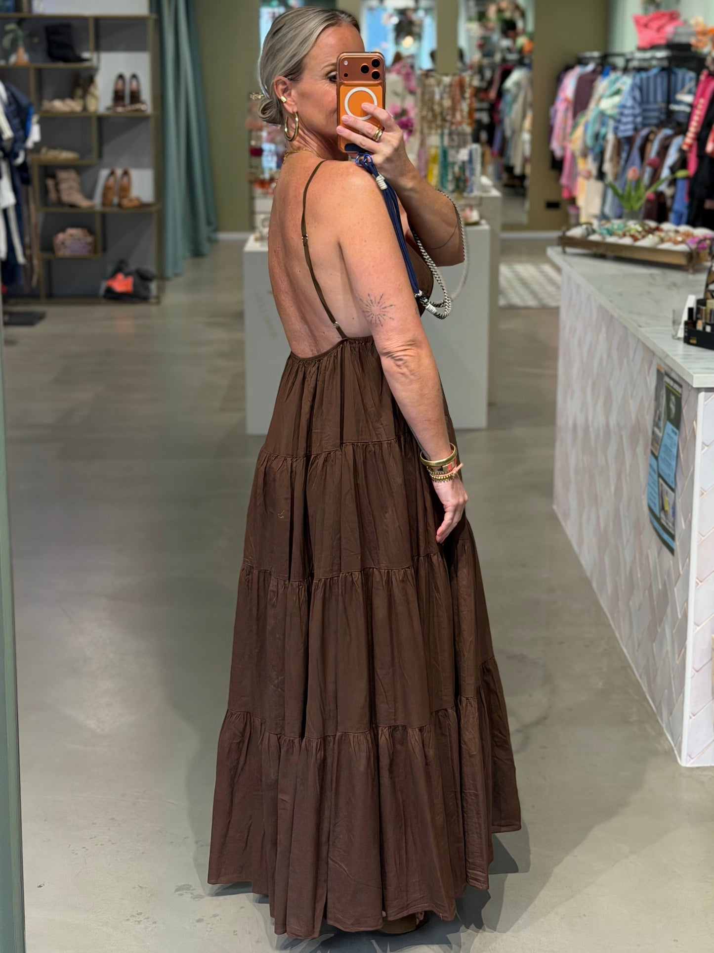 Cotton SUN Dress bruin