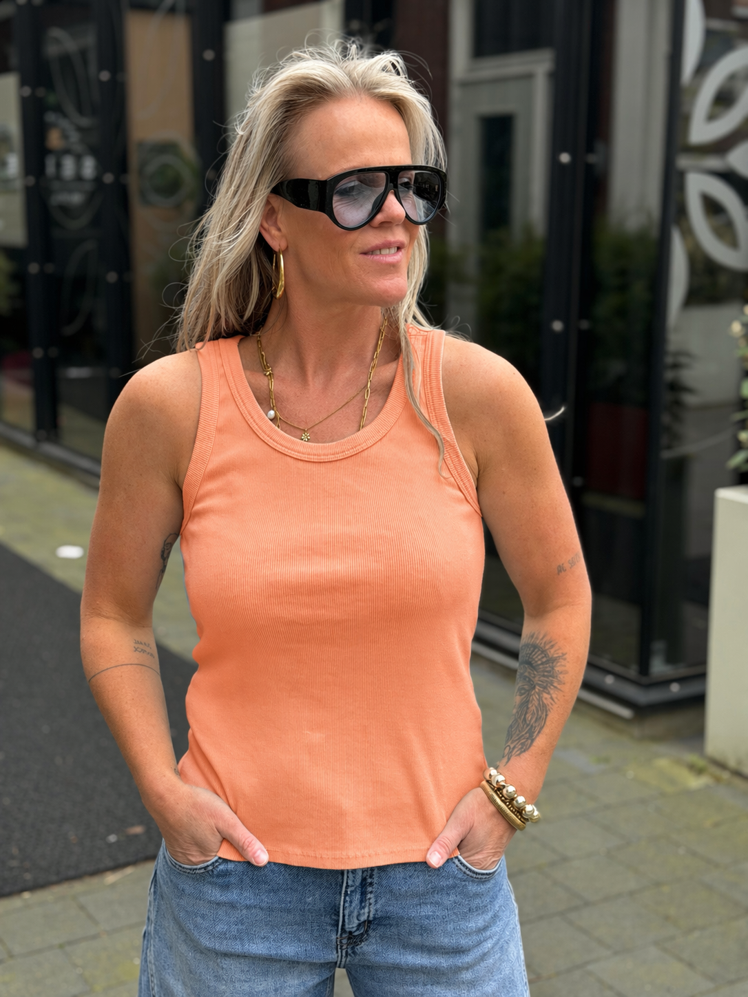 Crosstop Peach ORANGE