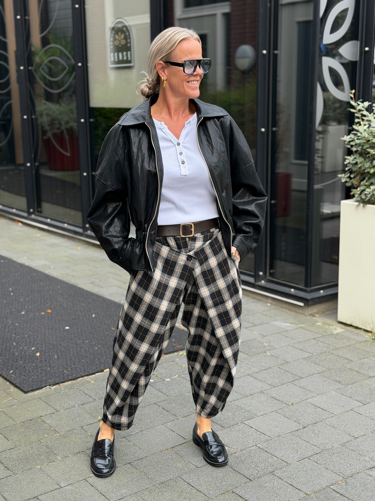Fake Leather look jacket Lumina