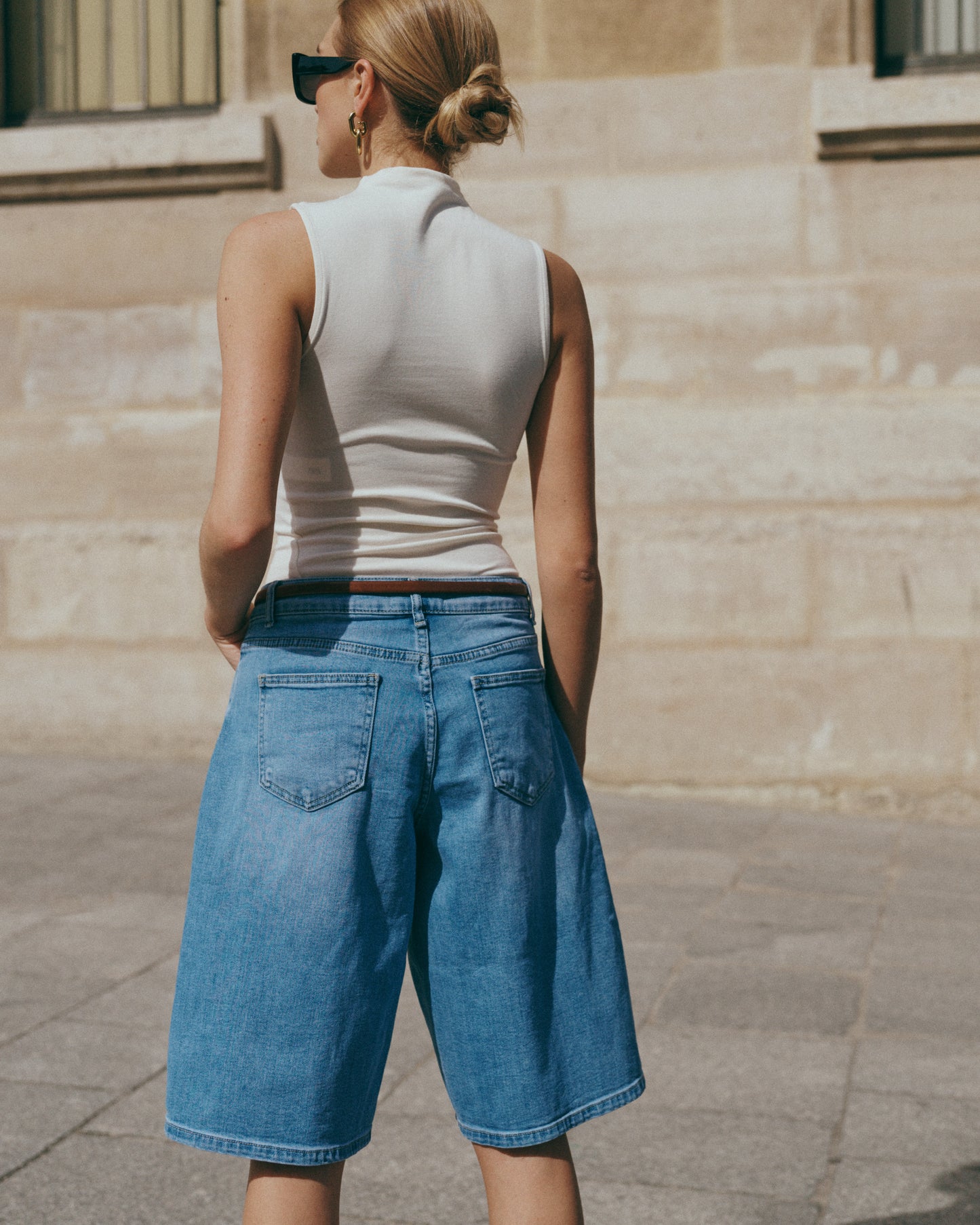 Denim Bermuda blue