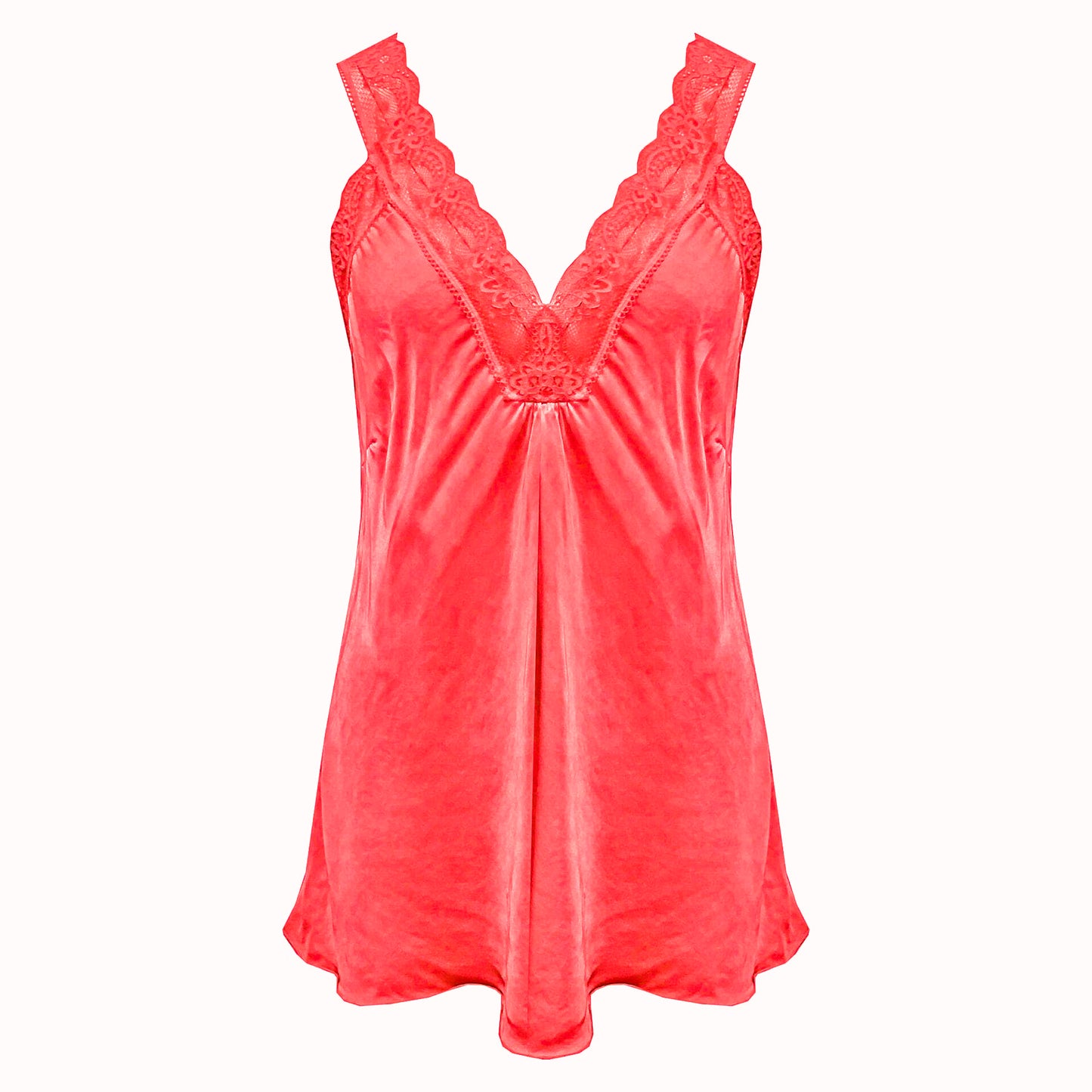 Lace singlet rood