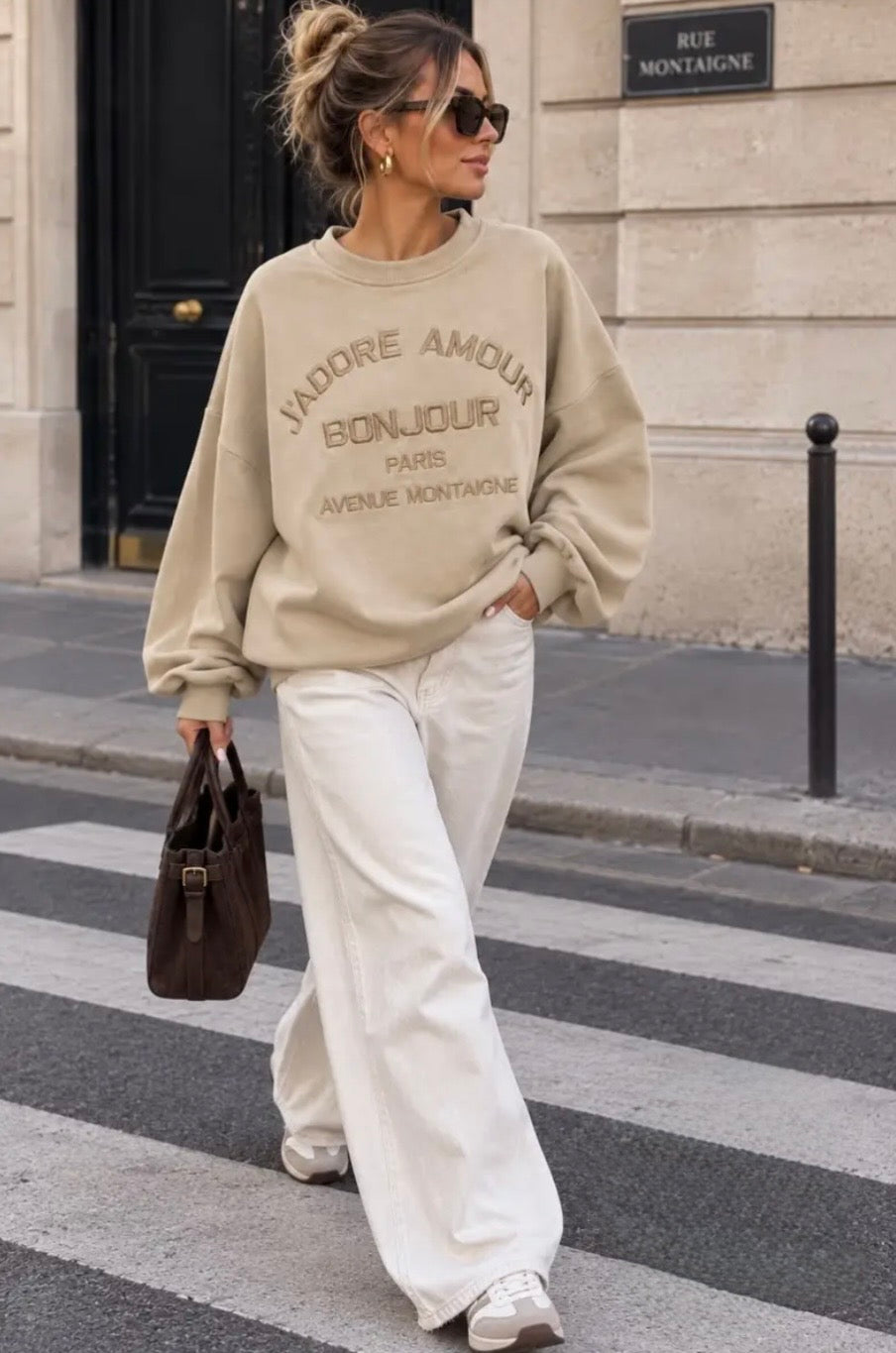 Sweater J’adore beige