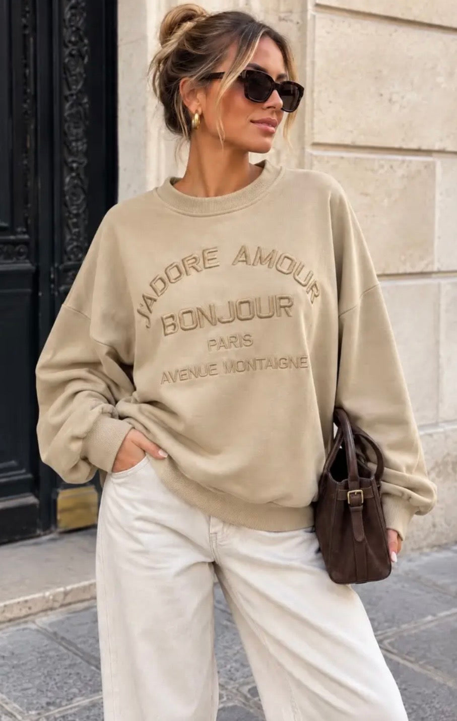 Sweater J’adore beige