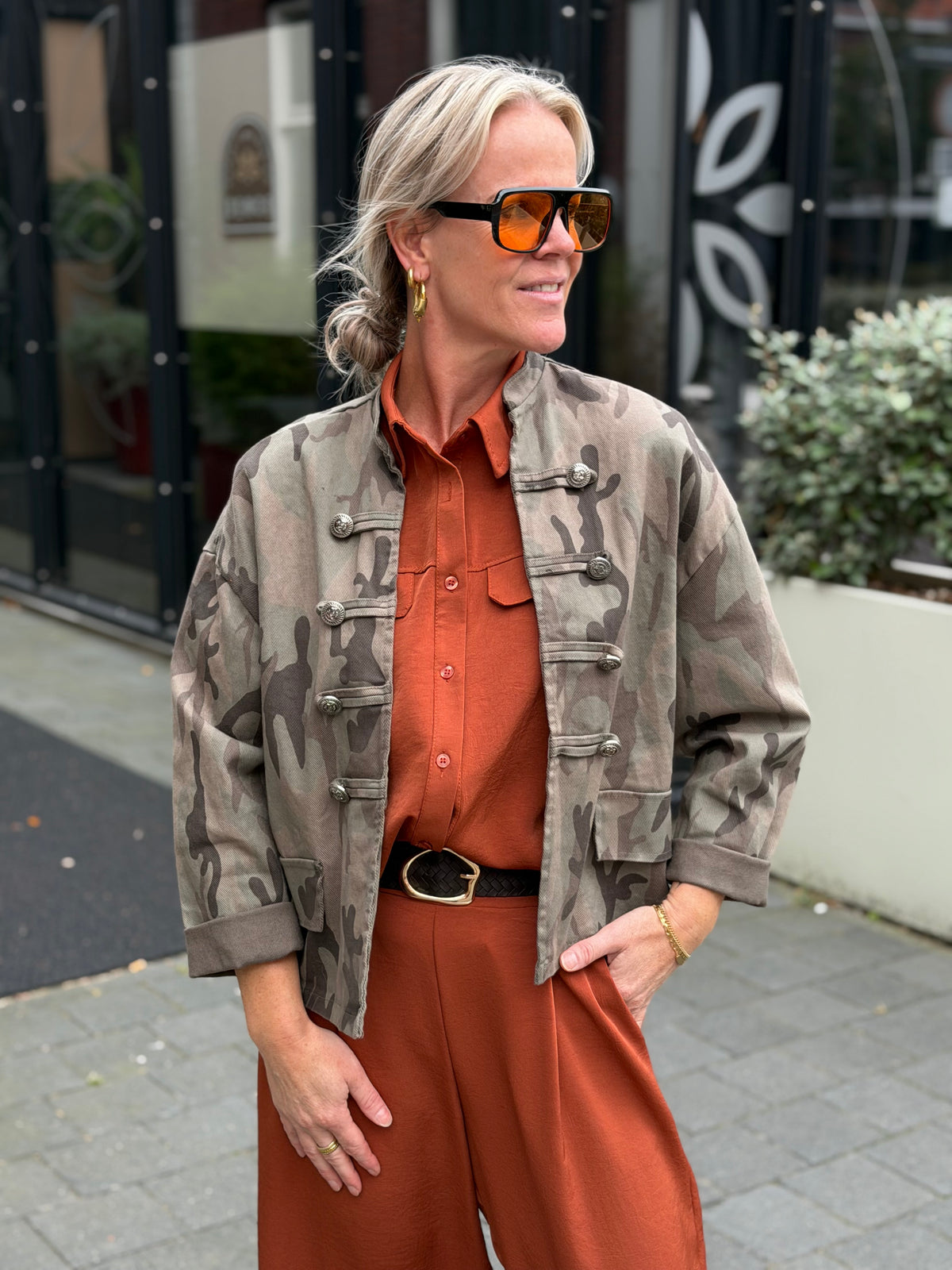 Camouflage militair jacket khaki